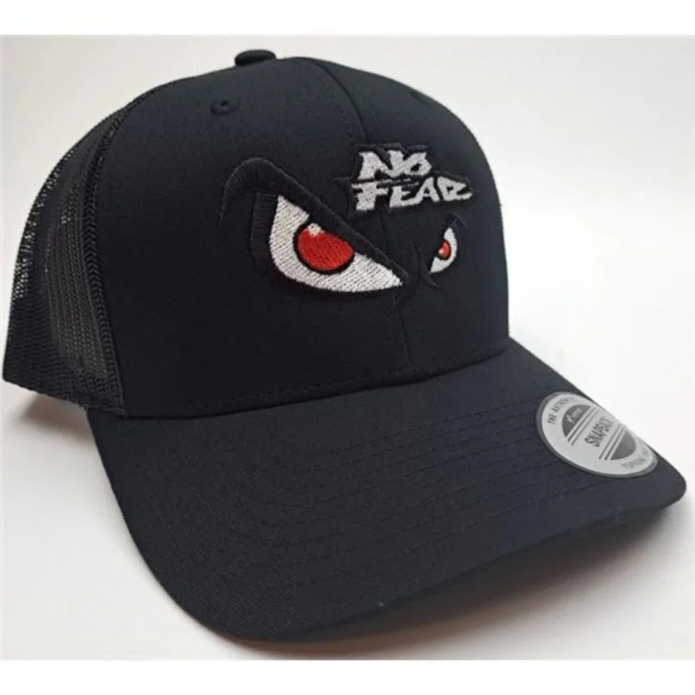 No Fear Angry Eyes 90s Skateboarding Skater Gifts Retro Vintage Style Hat Cap